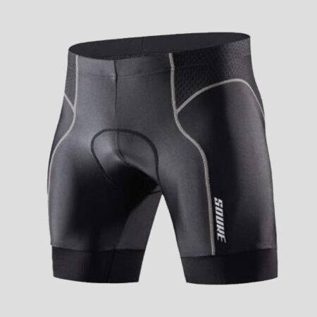 Grey Nylon-Spandex Shorts