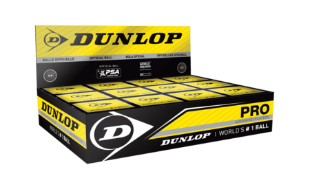 DUNLOP PRO SQUASH BALLS 1 DOZEN