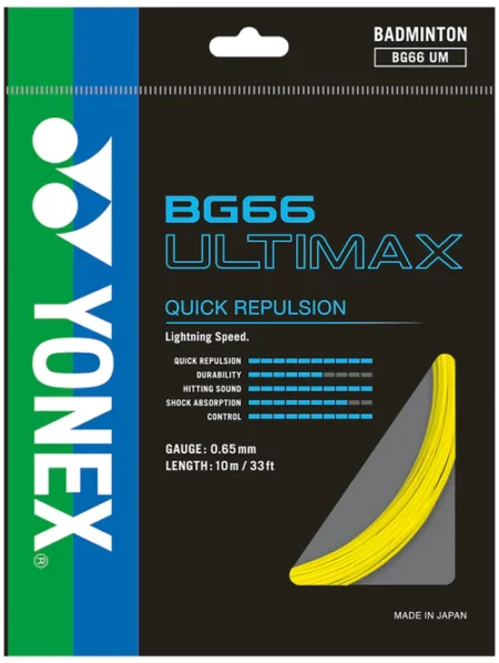 YONEX BG66 ULTIMAX YELLOW